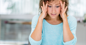 how to overcome perfectionism woman, frustrated